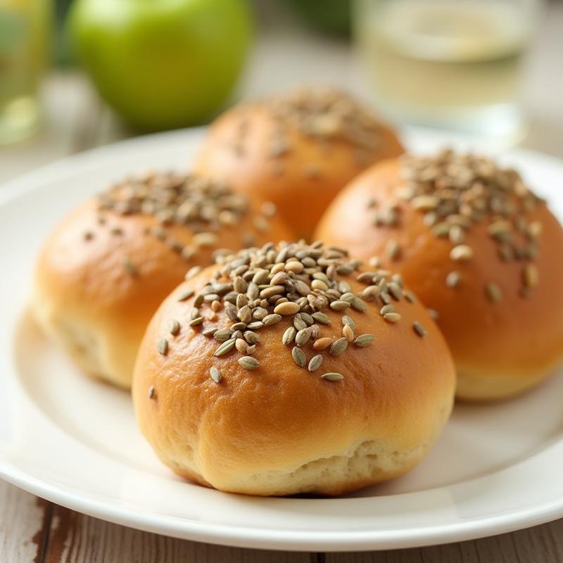 Magas fehérjetartalmú szénhidrátcsökkentett zsemle magvakkal